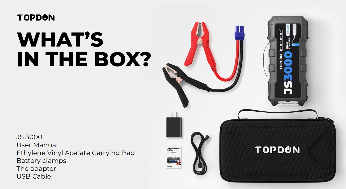 TOPDON JS3000 Jump Starter (Diesel/Petrol)